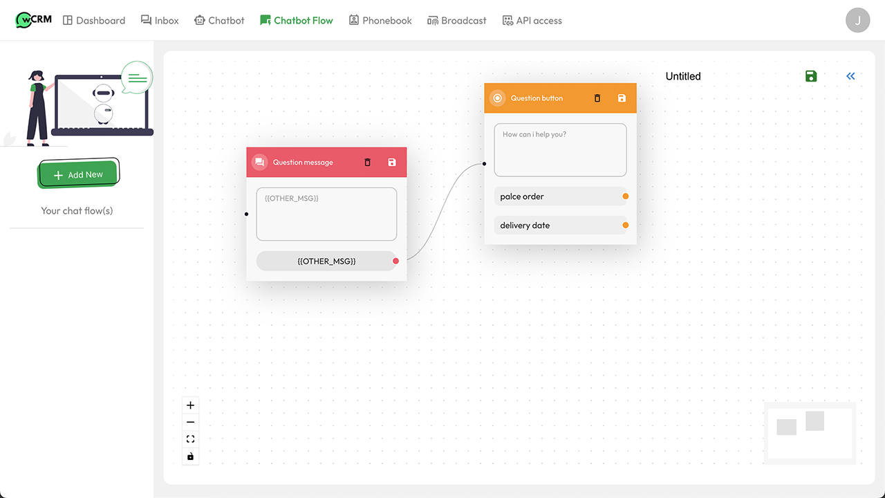 DigiCRM - Chatbot, Flow Builder, API Access, WhatsApp CRM SAAS System
